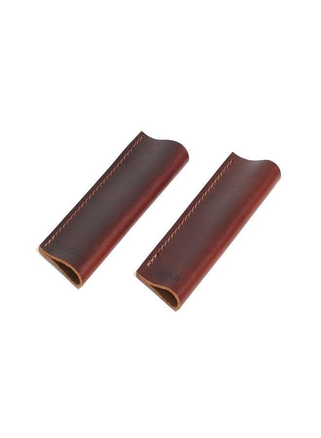 Madein Made In Cookware | Leather Handle Covers | Set of 2 | Custom Fit to The Carbon Steel Griddle and Grill Press - Image 1