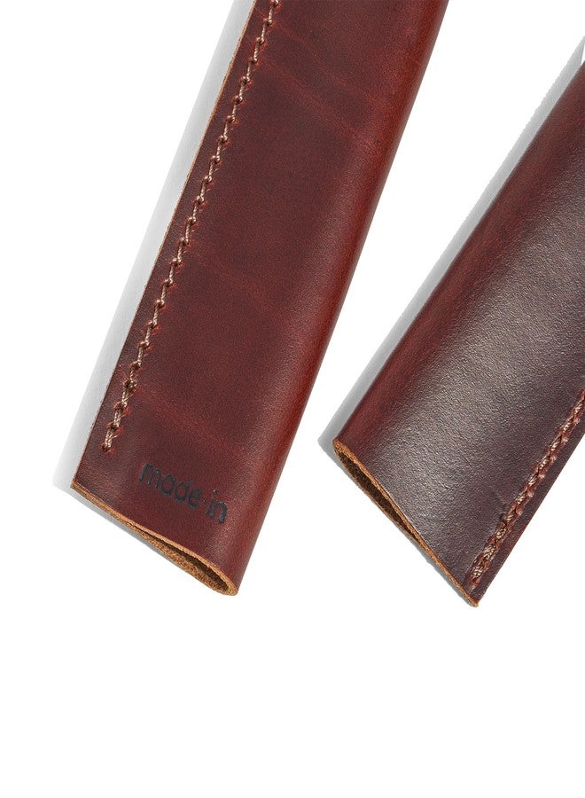 Madein Made In Cookware | Leather Handle Covers | Set of 2 | Custom Fit to The Carbon Steel Griddle and Grill Press - Image 2