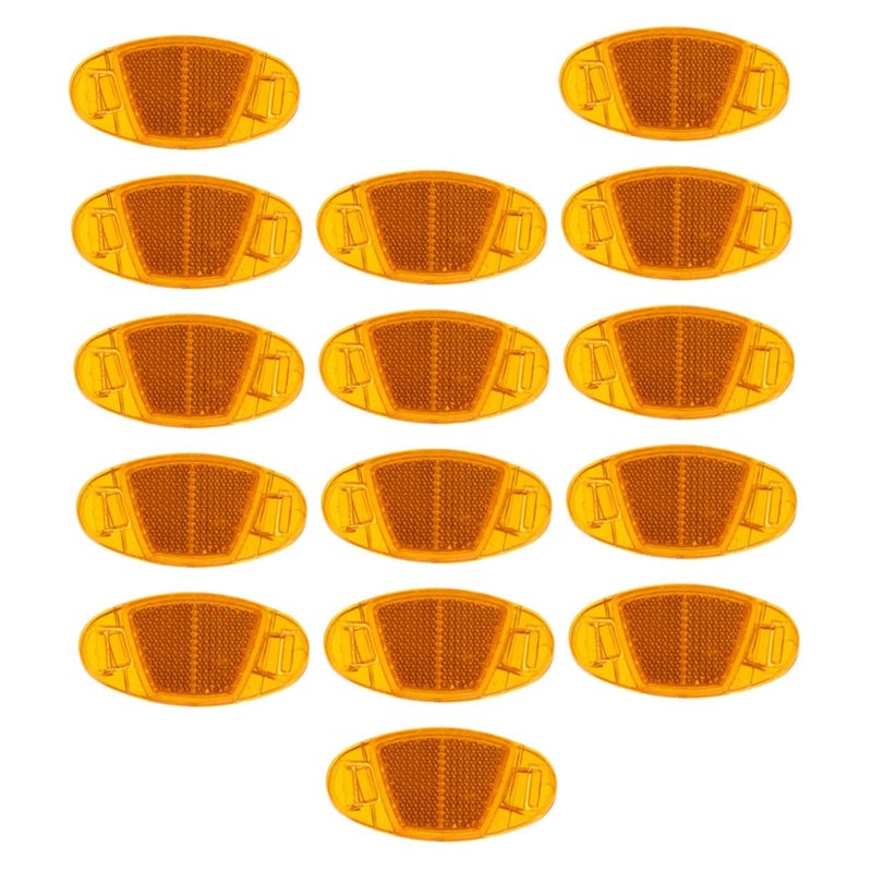 POPETPOP Bike Reflector Kit 16Pcs PVC Spoke Lights for Night Safety Warning - Image 1