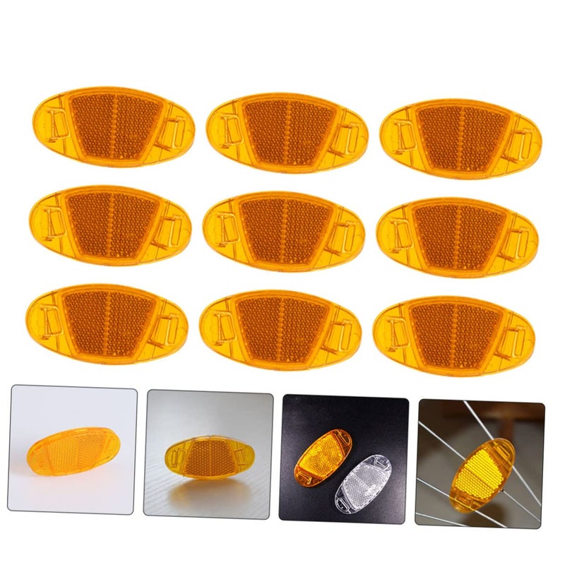 POPETPOP Bike Reflector Kit 16Pcs PVC Spoke Lights for Night Safety Warning - Image 4