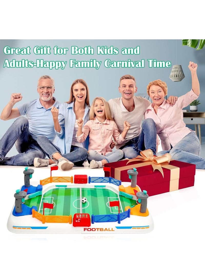 Interactive Table Football Game for Youngsters 2 in 1 Parent-Youngsters Puzzle Board Game Plastic Frame, Luck Based Soccer Toy for Boys Ages 3-8, Football Toys  - Image 5