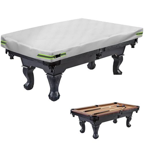 OUTTDID Pool Table Cover 9ft - Billiard Table Cover, 600D Waterproof Covers for Billiard Pool Table, Heavy Duty Scratched-Free UV Protection Snooker Furniture Table Cover - 9 Feet - Image 1