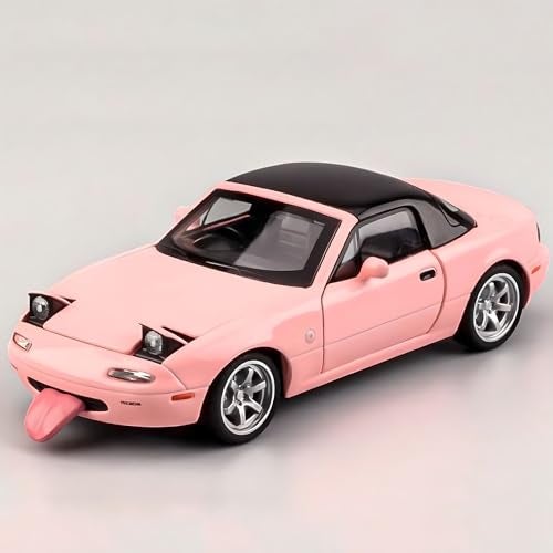 Mzexoma Mazda Miata MX5 Toy Car 1/32 Diecast Model Cars, Car Toys for Kids Age 4-7 Miata Gift for Boys Girls,Pull Back rc Sports car with Lighting & Sound (Pink) - Image 1