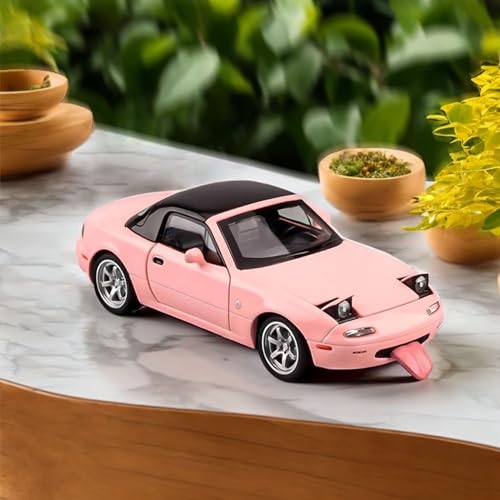 Mzexoma Mazda Miata MX5 Toy Car 1/32 Diecast Model Cars, Car Toys for Kids Age 4-7 Miata Gift for Boys Girls,Pull Back rc Sports car with Lighting & Sound (Pink) - Image 5