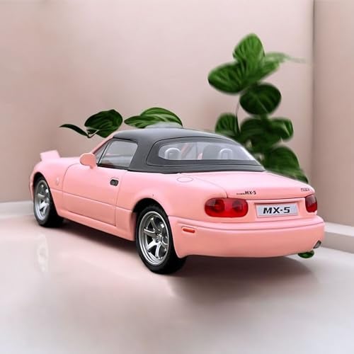 Mzexoma Mazda Miata MX5 Toy Car 1/32 Diecast Model Cars, Car Toys for Kids Age 4-7 Miata Gift for Boys Girls,Pull Back rc Sports car with Lighting & Sound (Pink) - Image 4