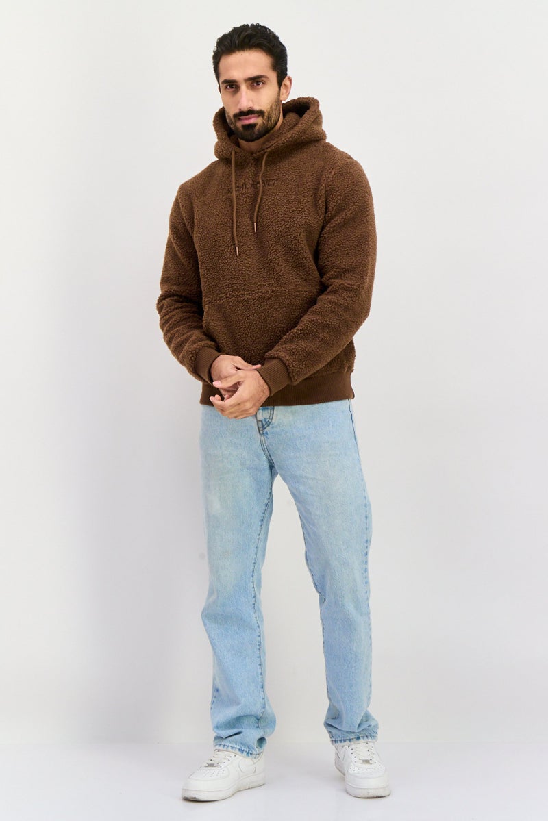 Night Addict جاكيت رجالي ناعم ذو قشرة محبوكة، بني شوكولاتة - Image 4