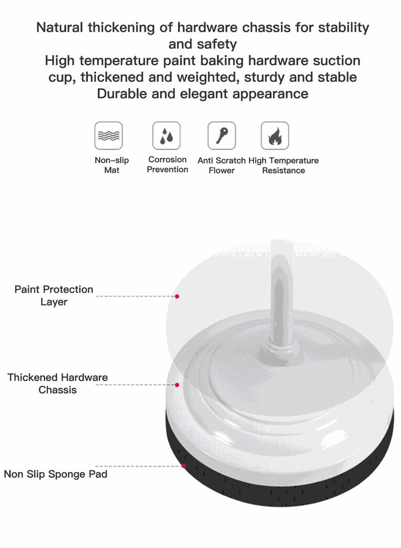 شاربدو مصباح أرضي LED بجانب السرير مع صينية مصباح طاولة قابل للتدوير حديث مجاني ضوء دافئ مصباح أرضي للتحكم عن بعد مع طاولة لغرفة النوم وغرفة المعيشة والدراسة باللون الأسود 28x30x58 سم - Image 4