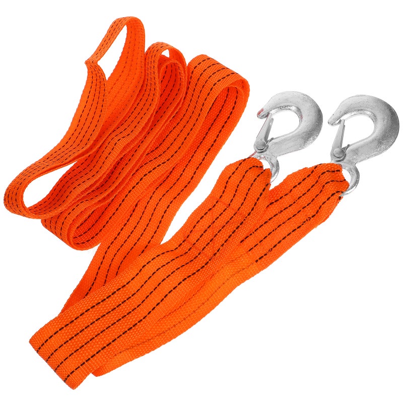 Car Tow With Hook 3-meter 3-ton Towing Strap Boat Trailer Pull Strap Tow Rope - Image 3