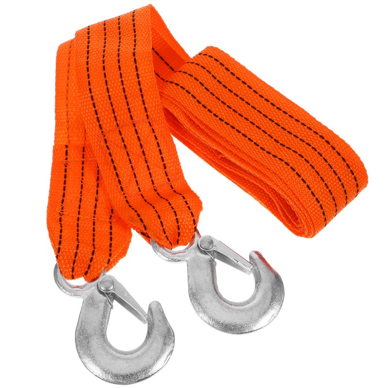 Car Tow With Hook 3-meter 3-ton Towing Strap Boat Trailer Pull Strap Tow Rope - Image 5