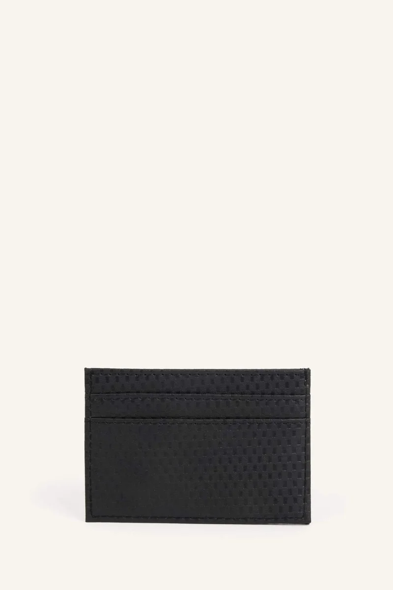 Defacto Man Faux Leather Business Card Wallet