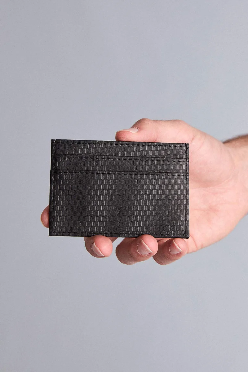 Defacto Man Faux Leather Business Card Wallet