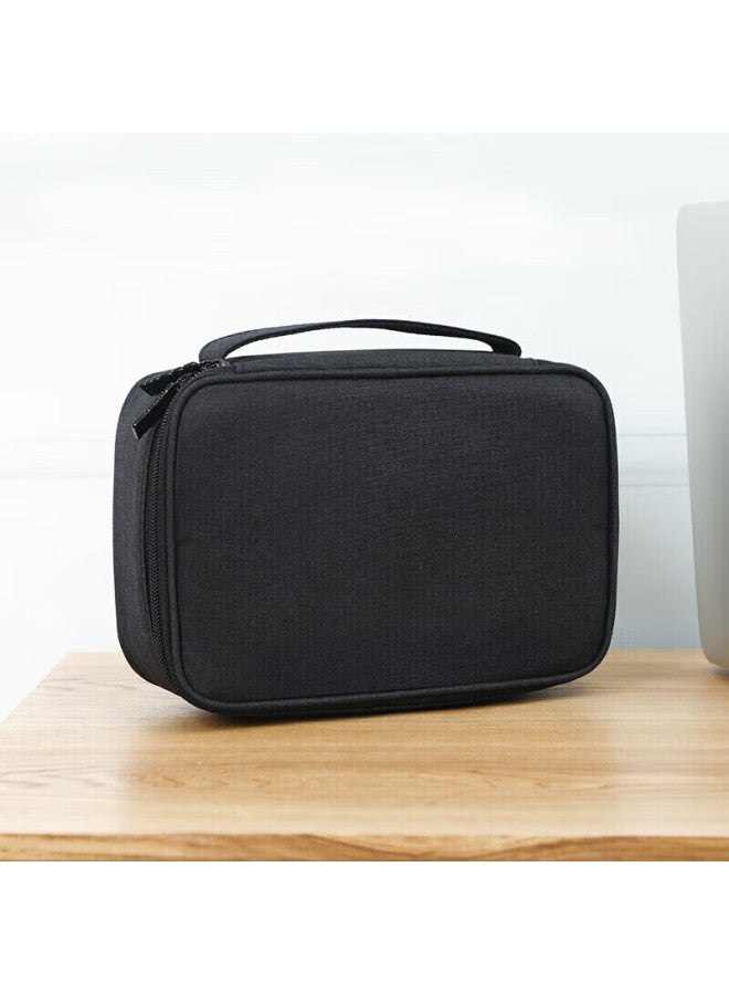 BUBM Biyoumei Multifunctional Cable Storage Pouch, Laptop Power Cord Organizer, Digital Storage Case For Earphones, Usb Drives, And Chargers, Protective Cloth Bag, Dgs Small Size Black - Image 4
