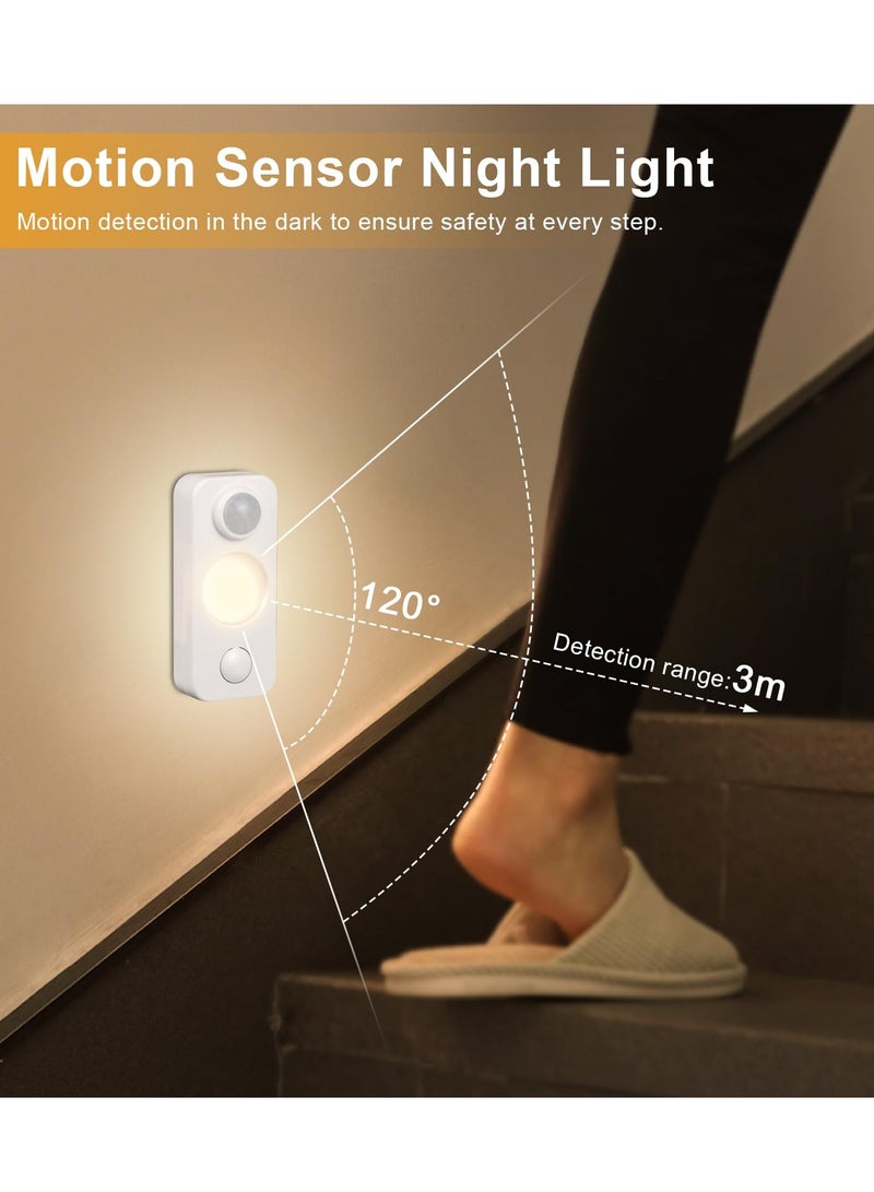 KASTWAVE مصباح تحت الخزانة LED عبوة 4، قابل للتعتيم ولاسلكي، أضواء ليلية 90 لومن 3500 كيلفن أبيض دافئ، تصميم محمول مع بطارية قابلة للشحن عبر USB، أضواء تحت الطاولة للمطبخ، خزانة الملابس، الدرج - Image 5