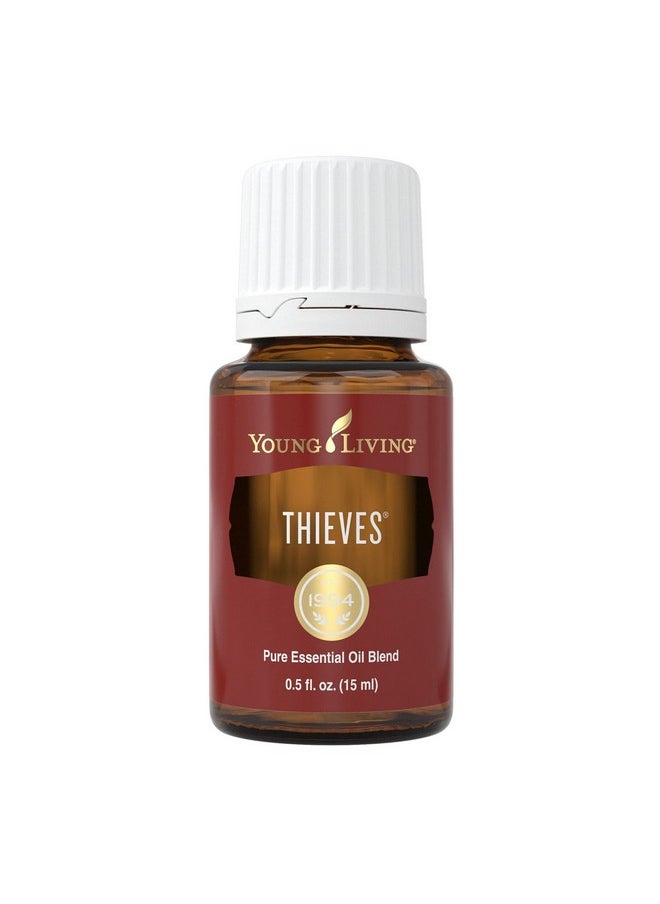 Young Living Thieves Essential Oil Blend 15 Ml | Supports Immune System & Cleansing | Clove, Lemon, Cinnamon Bark, Eucalyptus Radiata, Rosemary | 100% Pure Therapeutic Grade Essential Oil  - Image 1