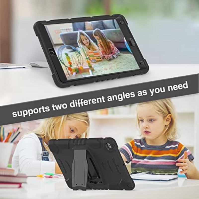 Case for iPad 9th 8th Generation/iPad 7th Generation 10.2 Inch, 2021/2020/2019 Model,Slim Heavy Duty Shockproof Rugged High Impact Protective Case for iPad 10.2 inch 2020/2019, Black - Image 3