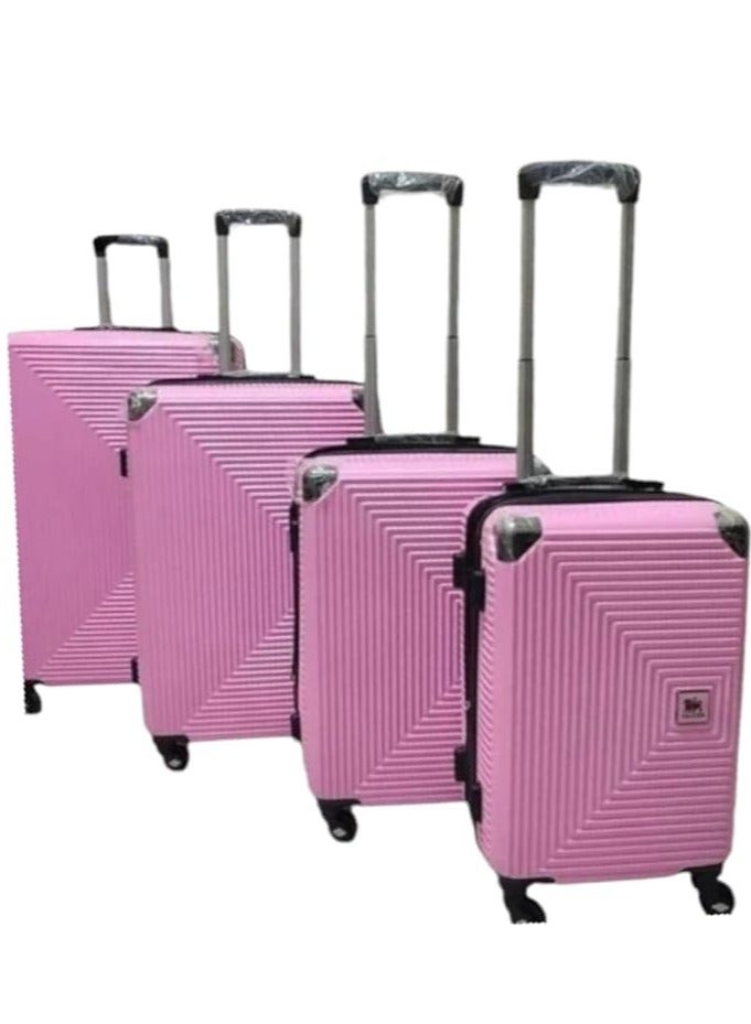 Four Travel Bags 18" 20" 24" 28" Sizes Meet All Needs Made Of Fibre Divided Inside Lined Inside Unique Experience  - Image 1