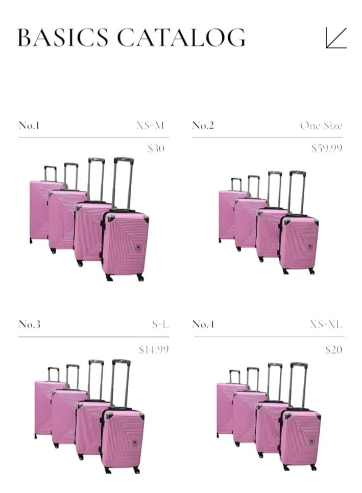 Four Travel Bags 18" 20" 24" 28" Sizes Meet All Needs Made Of Fibre Divided Inside Lined Inside Unique Experience  - Image 2