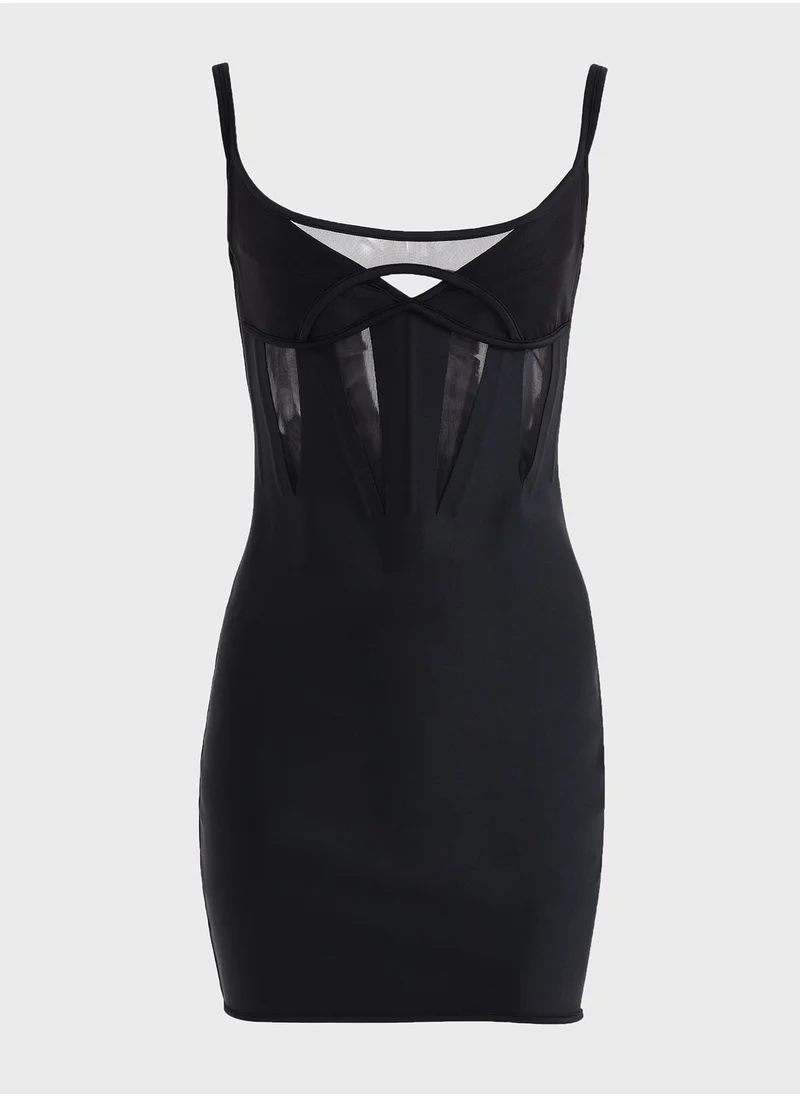 H&M Corset-style Mini Dress