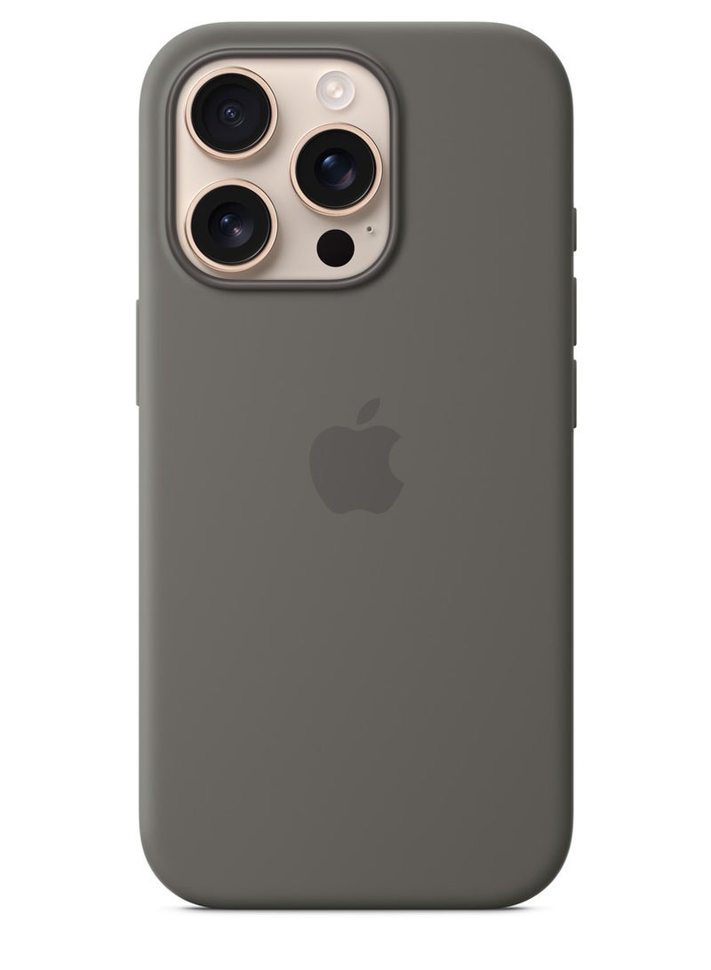 ه البركة جراب سيليكون لجهاز iPhone 16 Pro متوافق مع MagSafe | مقاوم للصدمات، ملمس ناعم، حماية متينة | ألوان أنيقة | جراب iPhone متوافق مع MagSafe - Image 1