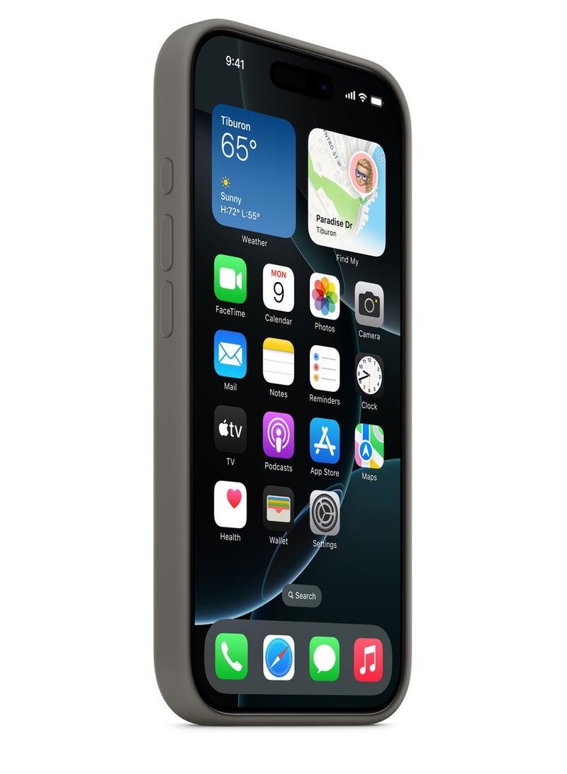 ه البركة جراب سيليكون لجهاز iPhone 16 Pro متوافق مع MagSafe | مقاوم للصدمات، ملمس ناعم، حماية متينة | ألوان أنيقة | جراب iPhone متوافق مع MagSafe - Image 2