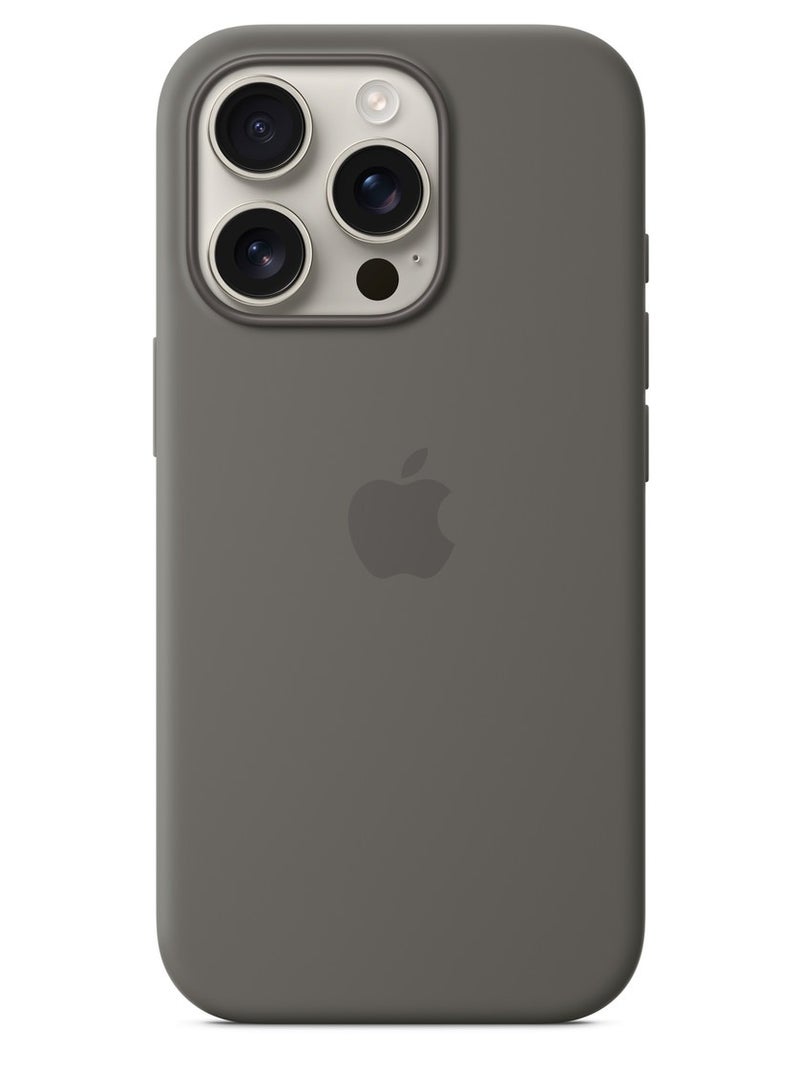 ه البركة جراب سيليكون لجهاز iPhone 16 Pro متوافق مع MagSafe | مقاوم للصدمات، ملمس ناعم، حماية متينة | ألوان أنيقة | جراب iPhone متوافق مع MagSafe - Image 4