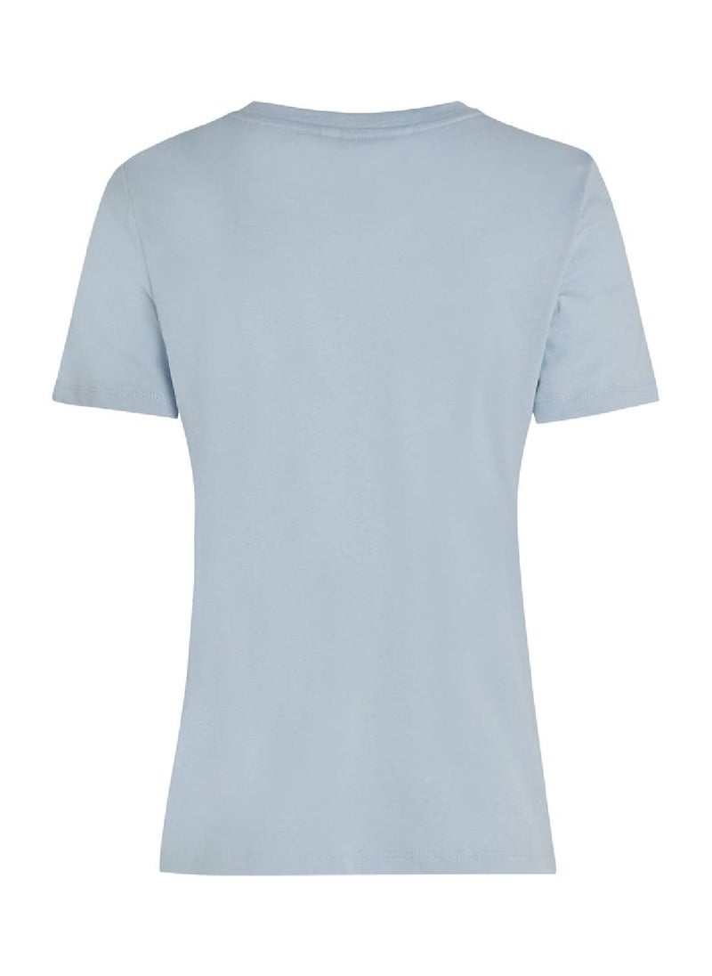 Curve Signature Logo Flag T-Shirt