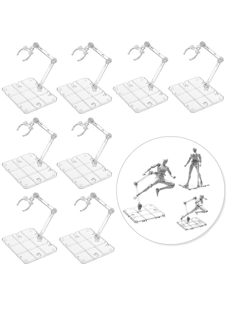 Y&D - Action Figure Stand, Assembled Display Stand Base, Sturdy Transparent Doll Model Holder, Assembly for 6" Figures - Image 1