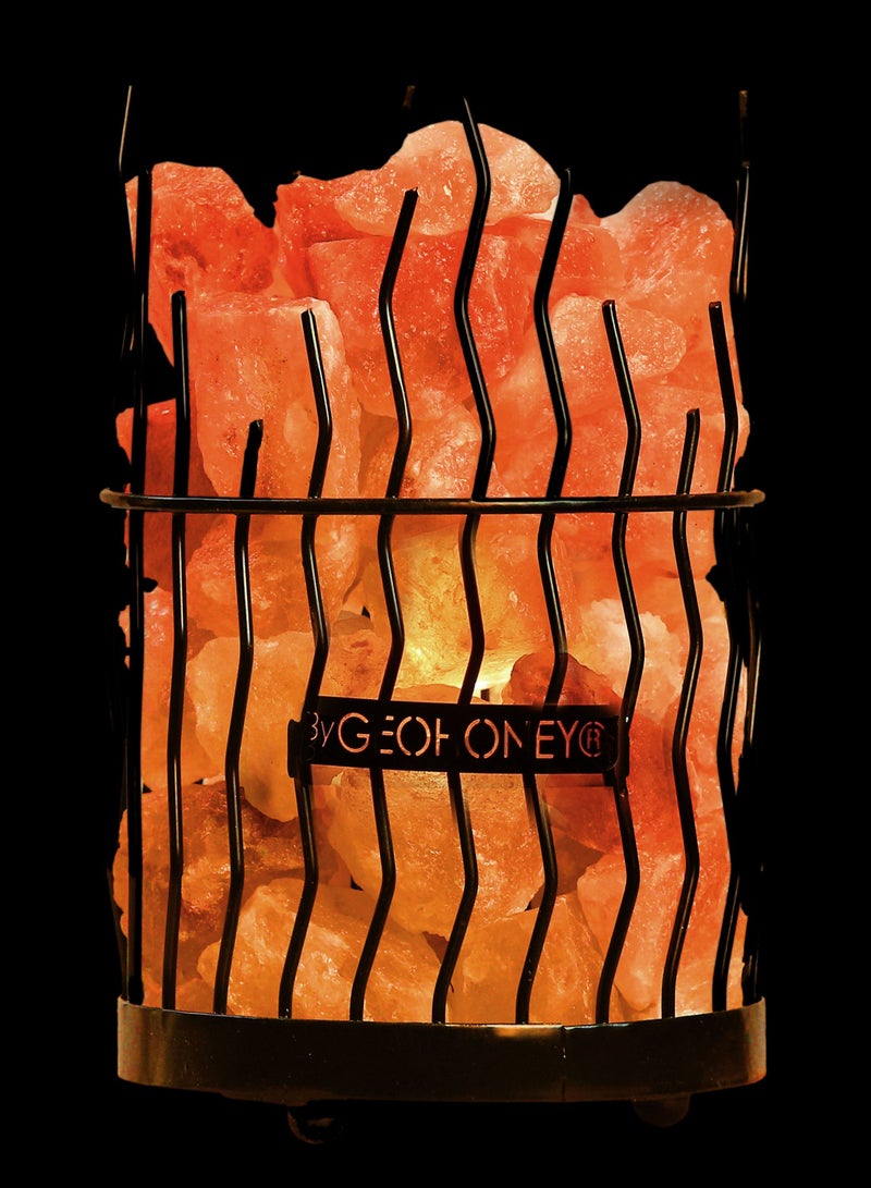 Geohoney - Himalayan Salt Lamp with Iron Bars - Image 4