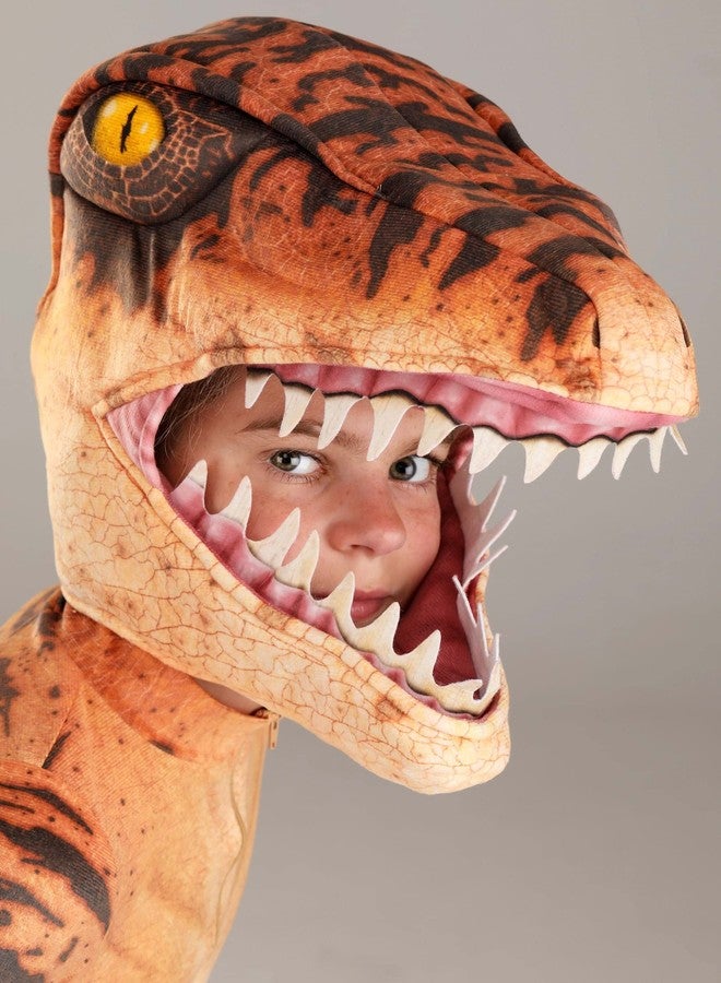 Fun Costumes Realistic Velociraptor Costume for Kids - Raptor Dinosaur Jumpsuit for Boys - Child Jurassic Cosplay Outfit M - Image 2
