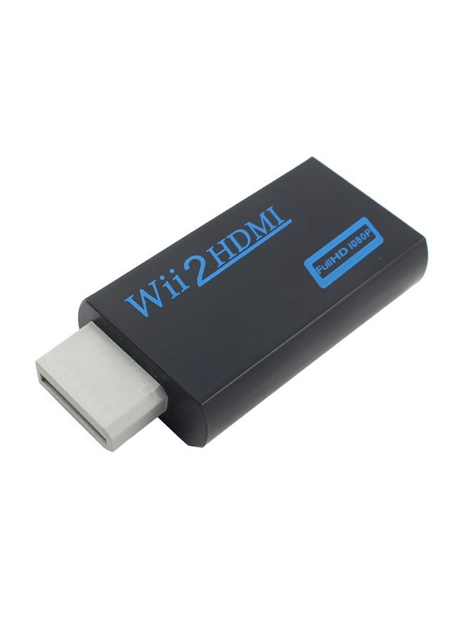 NIBEMINENT Wii To HDMI Adapter Connector Black  - Image 1