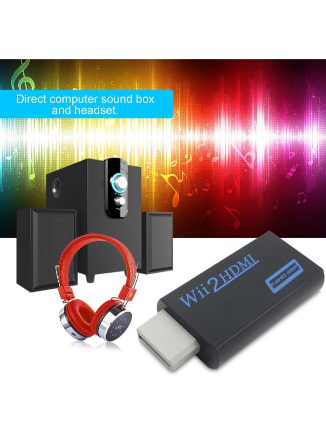 NIBEMINENT Wii To HDMI Adapter Connector Black  - Image 2