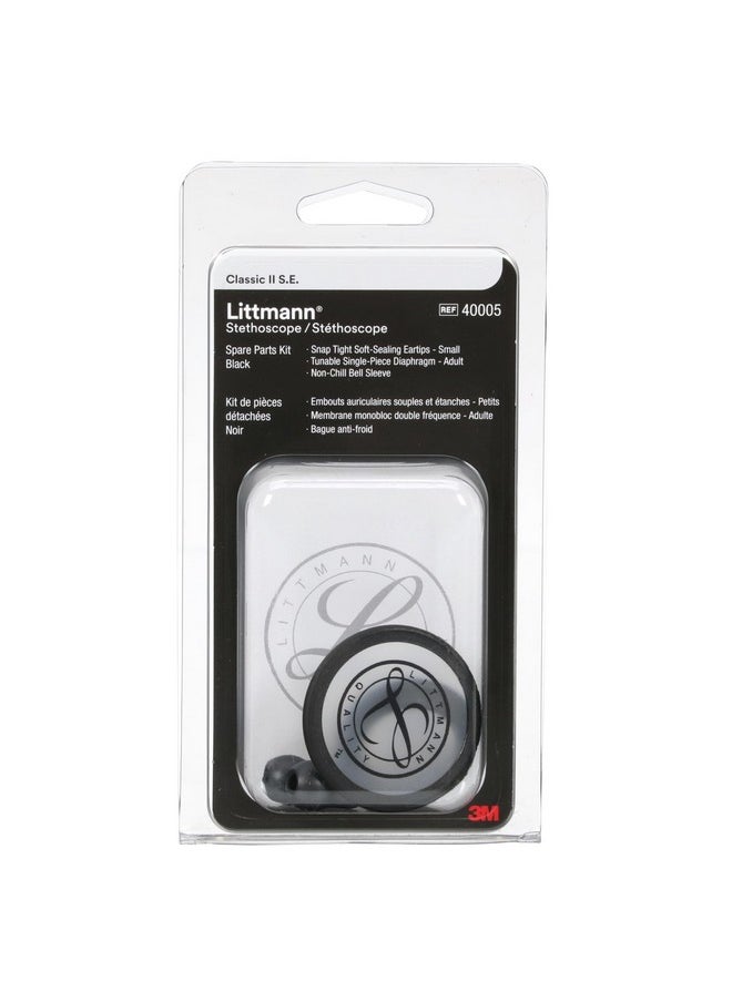 Littmann 3M Littmann Stethoscope Spare Parts Kit, Classic II S.E., Black, 40005  - Image 1