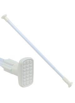 Rubik Shower Curtain Rod Adjustable 140 to 260cm, Thick & Extendable 25mm Telescopic Length Painted Surface No Drill Type for Cabinet Bathroom Shower Bathtub (140cm to 260cm, White)  - Image 5