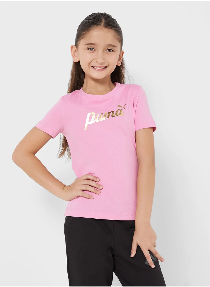 PUMA Youth Essential Script T-Shirt