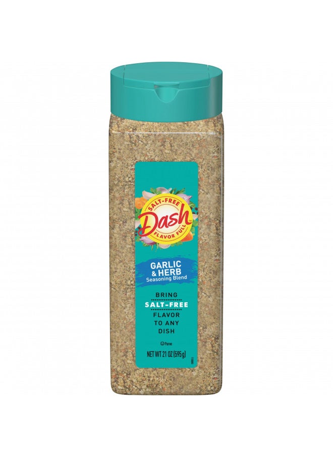 Dash Dash Salt-Free Seasoning Blend, Garlic and Herb, 21 Ounce  - Image 1