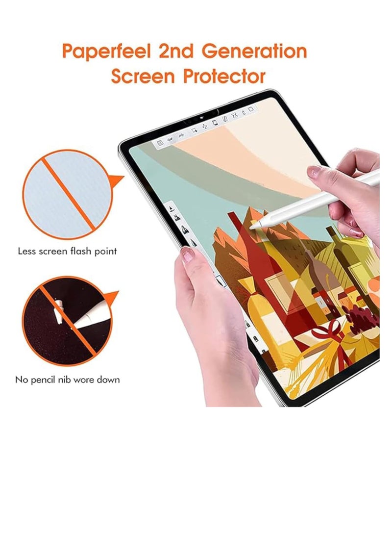 2Packs Paper Feel Screen Protector Compatible with Huawei Matepad pro 12.2 Inch 2025/2024 screen 2024 Tablet Paper Film Anti-Glare Like Paper Write Draw Soft Film Matte Film Anti-Scratch No-Bubble ( - Image 3