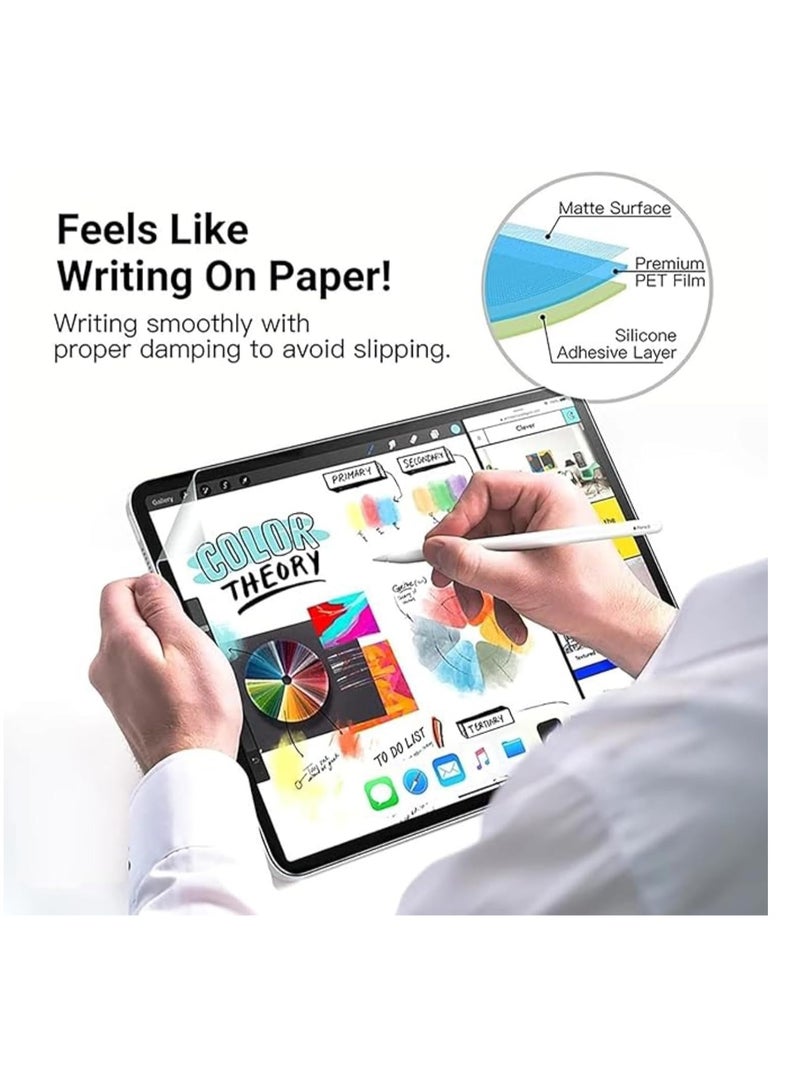 2Packs Paper Feel Screen Protector Compatible with Huawei Matepad pro 12.2 Inch 2025/2024 screen 2024 Tablet Paper Film Anti-Glare Like Paper Write Draw Soft Film Matte Film Anti-Scratch No-Bubble ( - Image 2