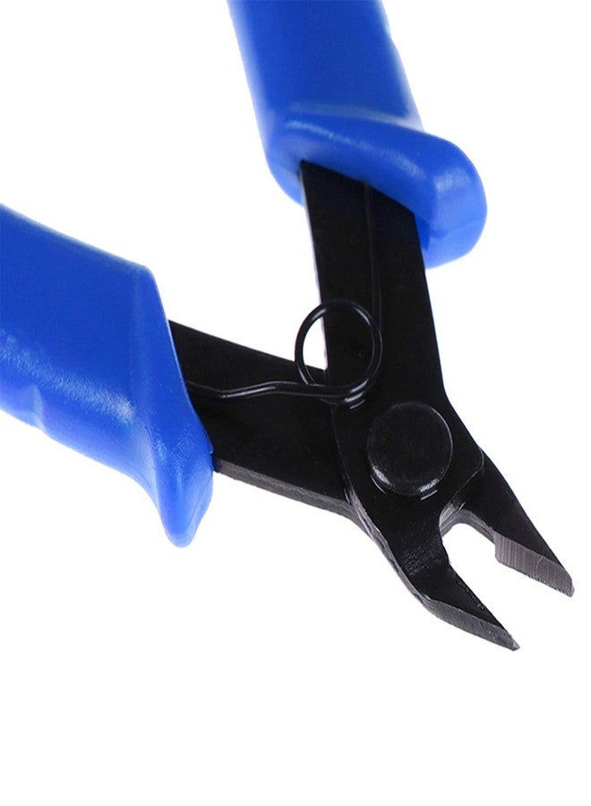 BLEDS Flush Cutter Pliers, BS-8109 Wire Cutter, Flush Cutters, Nippers, Diagonal Cutter, Wire Cutters Side Cutter, Micro Shear Cutter Precision Electronics Siding Cutting Pliers 5 inch, Blue - Image 2