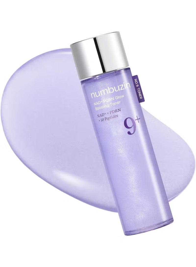 Numbuzin No.9 Glow Boosting Toner | NAD+ PDRN | Hydrating, Firming & Brightening Essence | Korean Skincare | 5.07 fl. oz