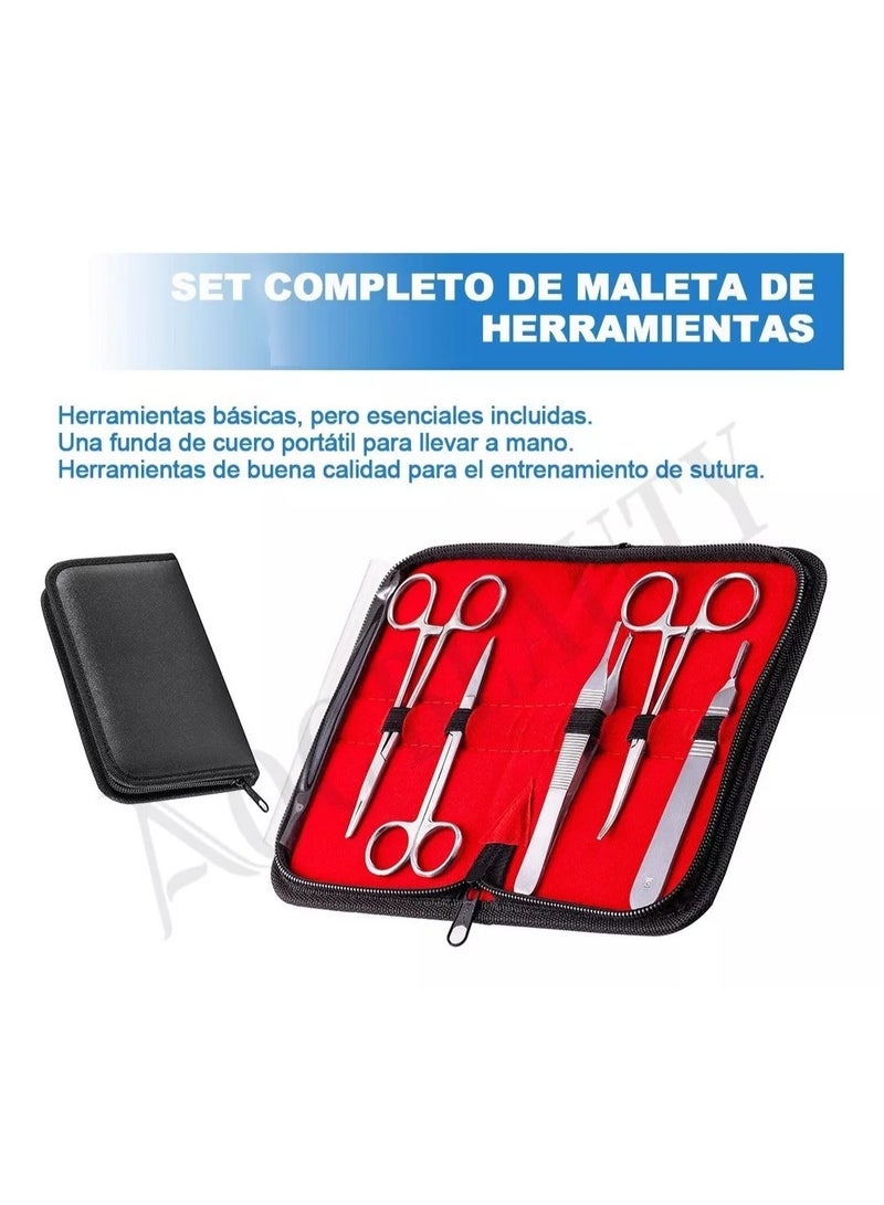 Surgical Suture Exercise Training Kit for Suture Training Skin Operate Suture Practice Model Training Pad Scissors Tool Kit - Image 3