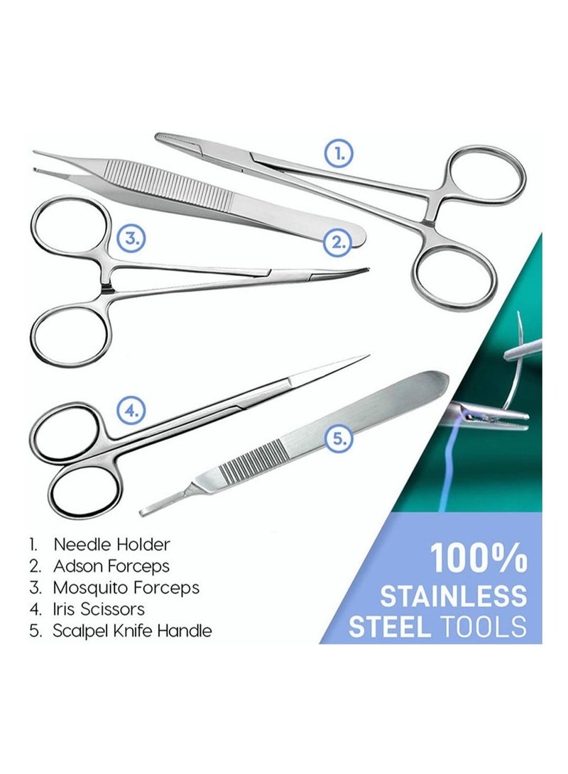 Surgical Suture Exercise Training Kit for Suture Training Skin Operate Suture Practice Model Training Pad Scissors Tool Kit - Image 5