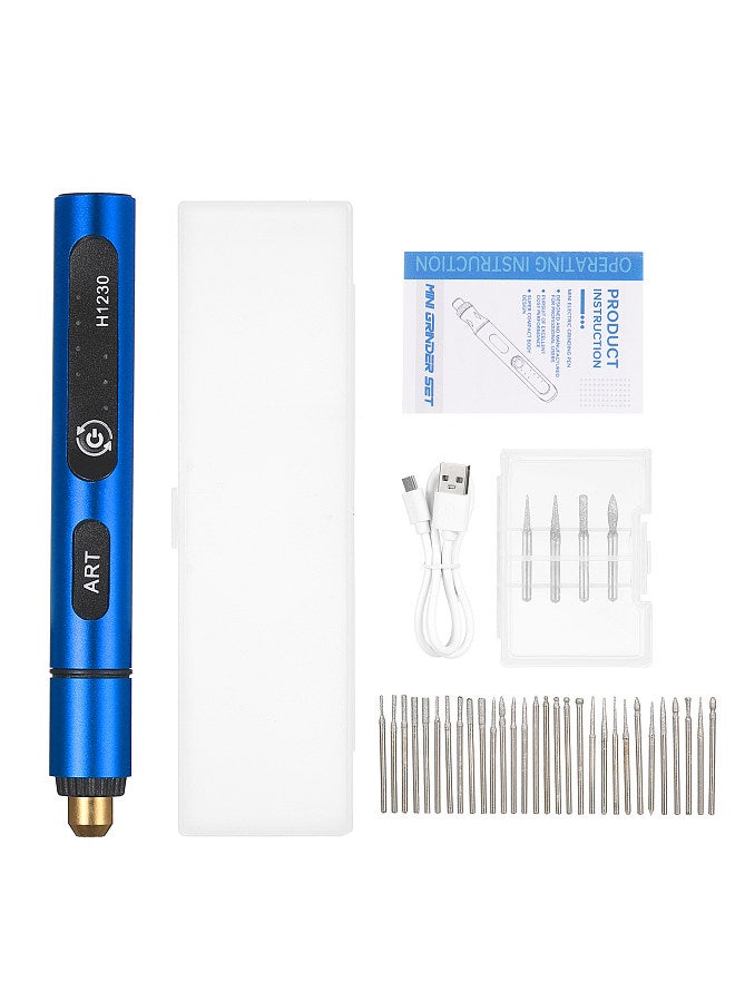 Mini Cordless Rotary Tool 3-Speed 5V Rechargeable Rotary Tool Kit with 4 Grinding Bits USB Charging Multi-Purpose Power Tool for Sanding Polishing Drilling Etching Engraving DIY Crafts  - Image 1