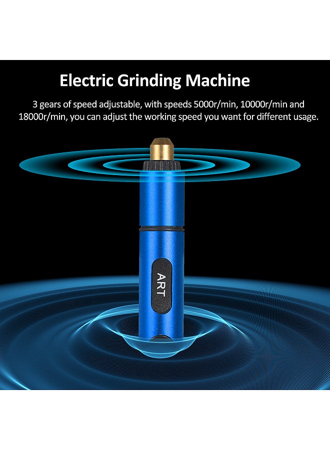 Mini Cordless Rotary Tool 3-Speed 5V Rechargeable Rotary Tool Kit with 4 Grinding Bits USB Charging Multi-Purpose Power Tool for Sanding Polishing Drilling Etching Engraving DIY Crafts  - Image 2