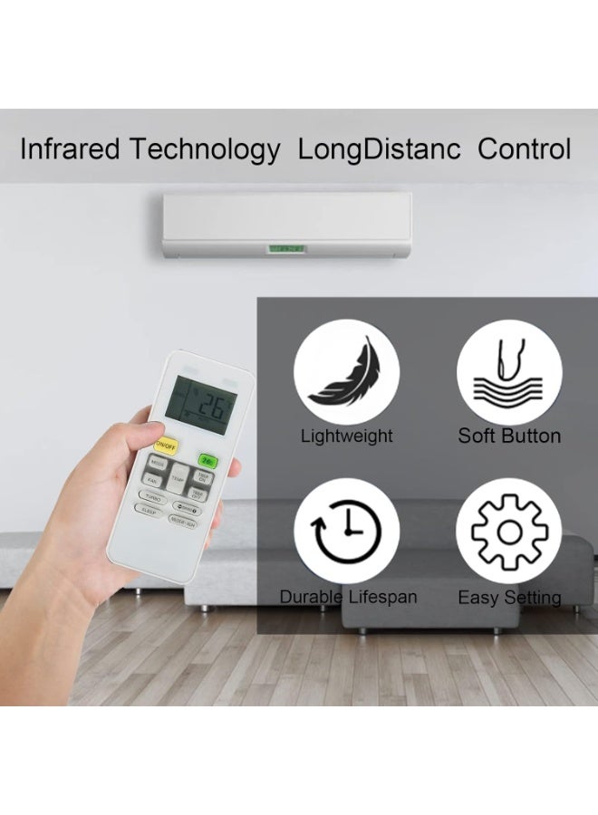 Huayu Universal Air Conditioner Remote for Midea Remote Control A/C Air Conditioning for All Model R06/BGCE R06/BGE R51/E R51/CE R51M/CE R51D/E R51M/BGE RG52B/BGE RG52B/BGCE R11CG/E R11HG-E R11HG/E R09C/BG - Image 3