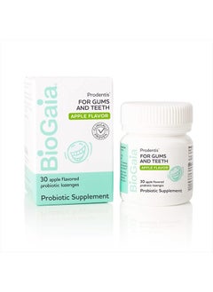 BioGaia Prodentis | Dental Probiotics for Teeth and Gums | Promotes Good Oral Health & Gut Health Too | Oral Probiotics | 30 Apple-Flavored Lozenges | 1-Pack  - Image 1