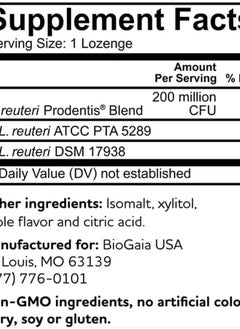 BioGaia Prodentis | Dental Probiotics for Teeth and Gums | Promotes Good Oral Health & Gut Health Too | Oral Probiotics | 30 Apple-Flavored Lozenges | 1-Pack  - Image 5