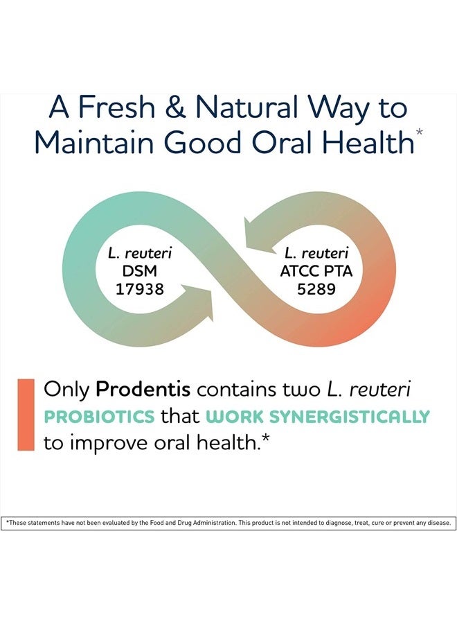 BioGaia Prodentis | Dental Probiotics for Teeth and Gums | Promotes Good Oral Health & Gut Health Too | Oral Probiotics | 30 Apple-Flavored Lozenges | 1-Pack - Image 4