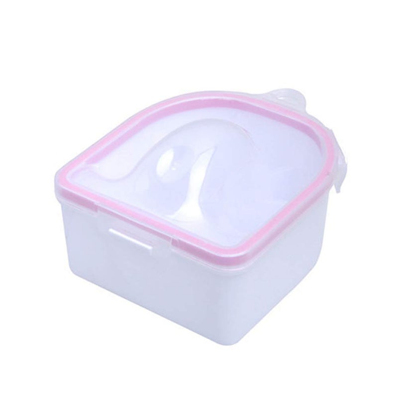 lasenersm 1 Piece Nail Soaking Bowl Nail Remover Soaking Bowl Soaking Soak Bowl Nail Art Polish Remove Wash Soaker Tray Manicure Spa Tool Manicure Treatment Remover Pink