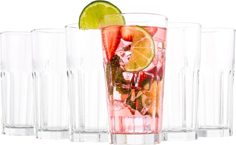 Vikko Drinking Glasses, Set of 12 Juice Glasses 9.5 Oz, Thick and Sturdy Kitchen Glasses, Dishwasher Safe Highball Glass Tumbler, Heavy Duty Cups, Water Glasses - Image 1