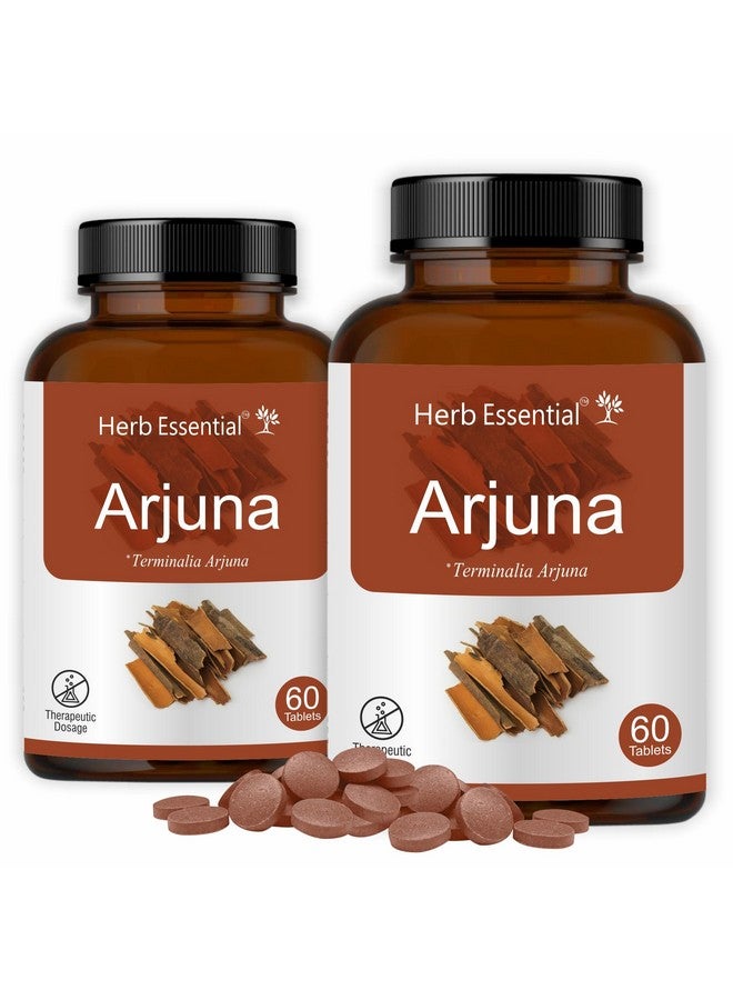 Herb Essential أقراص هيرب الأساسية أرجونا (ترميناليا أرجونا)، 500 ملغ، 120 قرص | يساعد في تحسين صحة القلب | 100% طبيعي - Image 1